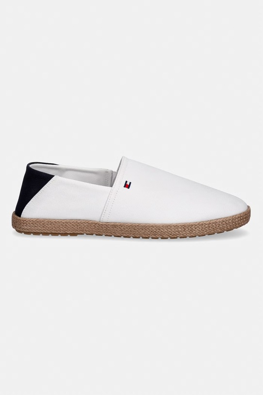 Tommy Hilfiger espadryle męskie CORE HILFIGER ESPADRILLE TEXTILE FM0FM05792 biały SS26