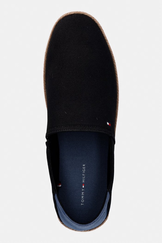 Tommy Hilfiger espadryle męskie CORE HILFIGER ESPADRILLE TEXTILE czarny FM0FM05792