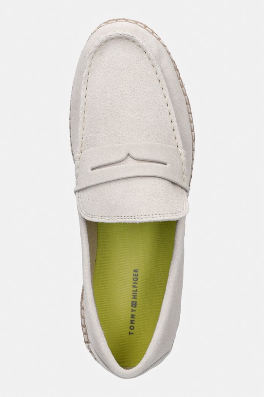Tommy Hilfiger espadryle męskie zamszowe FLEXIBLE HILFIGER SDE ESPADRILLE beżowy FM0FM05794