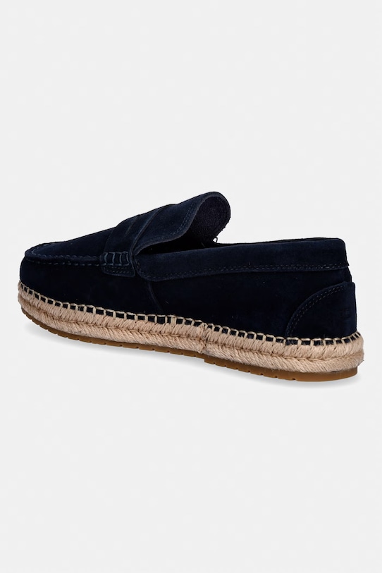 Obuwie Tommy Hilfiger espadryle męskie zamszowe FLEXIBLE HILFIGER SDE ESPADRILLE FM0FM05794 granatowy
