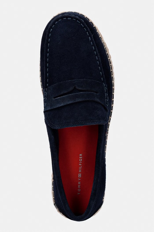 Tommy Hilfiger espadryle męskie zamszowe FLEXIBLE HILFIGER SDE ESPADRILLE granatowy FM0FM05794