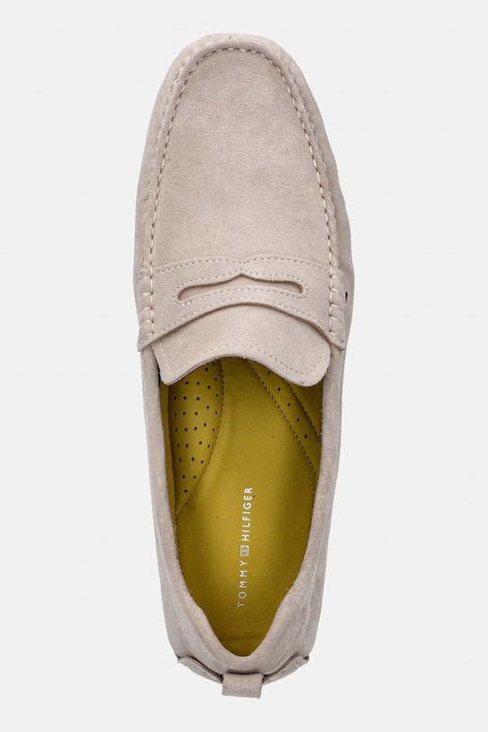 Tommy Hilfiger mokasyny męskie zamszowe CORE HILFIEGR SUEDE DRIVER beżowy FM0FM05789
