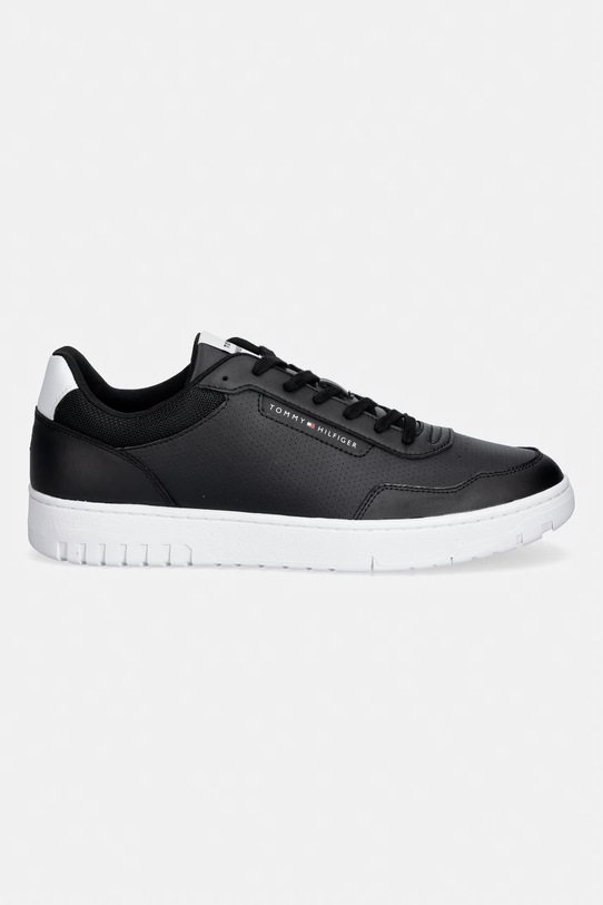 Tommy Hilfiger BASKET CORE LITE LTH sneakersy męskie skórzane FM0FM05868 czarny SS26