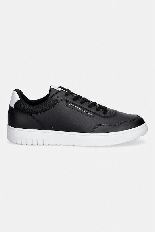 Tommy Hilfiger BASKET CORE LITE LTH sneakersy męskie skórzane FM0FM05868 czarny SS26