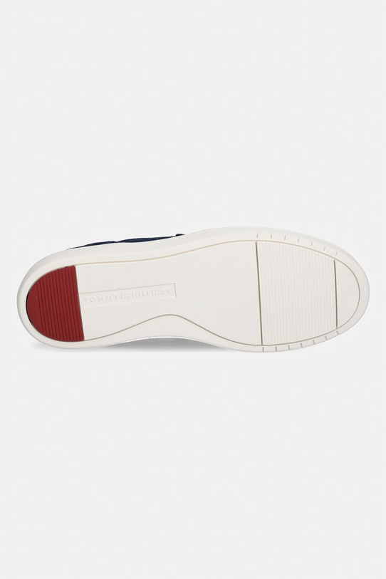 Tommy Hilfiger mokasíny pánske semišové MODERN LIGHT HYBRID SUEDE LOAFER FM0FM05786 tmavomodrá