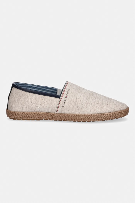 Tommy Hilfiger espadryle męskie HILFIGER CHAMBRAY ESPADRILLE FM0FM05793 beżowy SS26