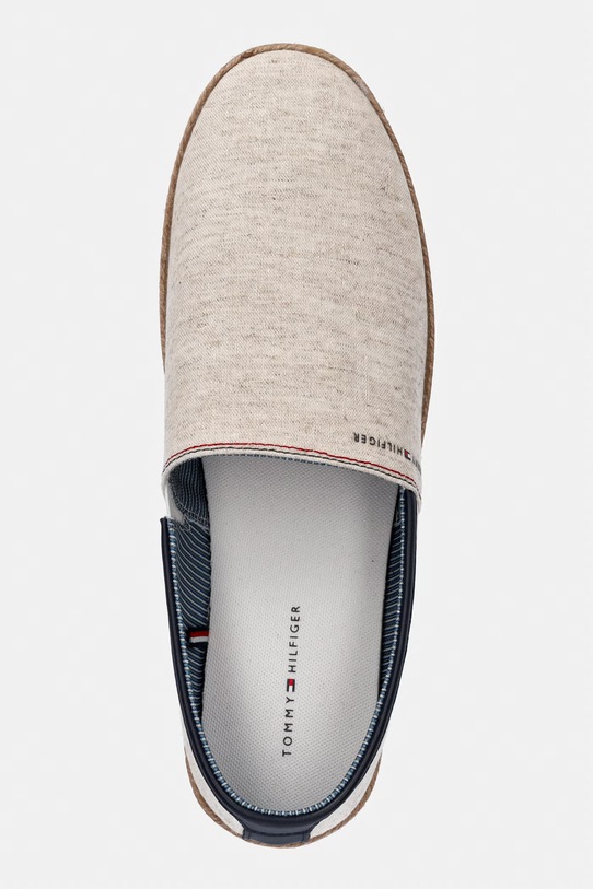 Tommy Hilfiger espadryle męskie HILFIGER CHAMBRAY ESPADRILLE beżowy FM0FM05793