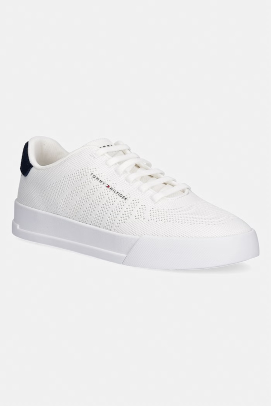 Tommy Hilfiger TH COURT KNIT sneakersy męskie biały FM0FM05823