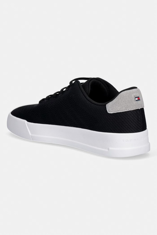 Obuwie Tommy Hilfiger TH COURT KNIT sneakersy męskie FM0FM05823 czarny