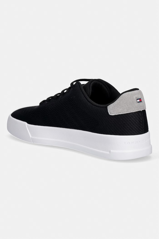 Obuwie Tommy Hilfiger TH COURT KNIT sneakersy męskie FM0FM05823 czarny
