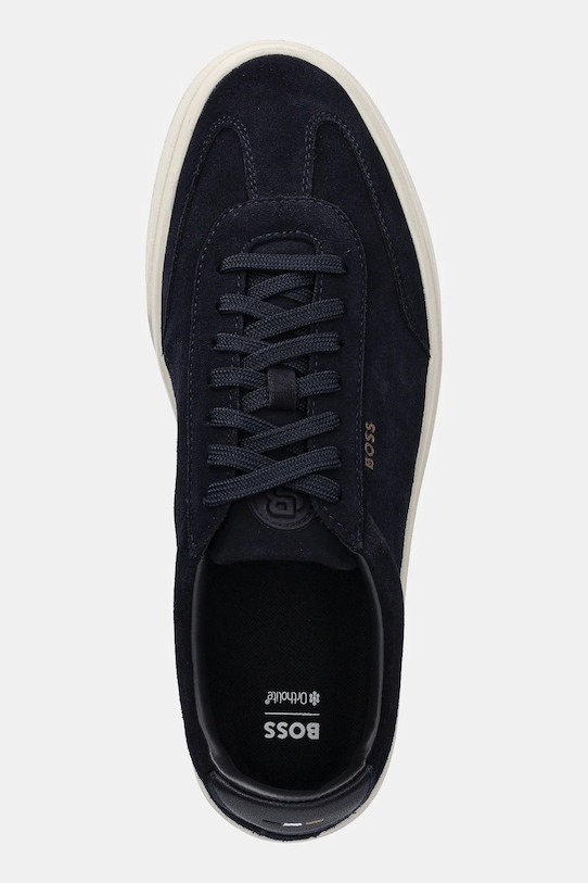 BOSS sneakersy zamszowe Kieran granatowy 50554611.401