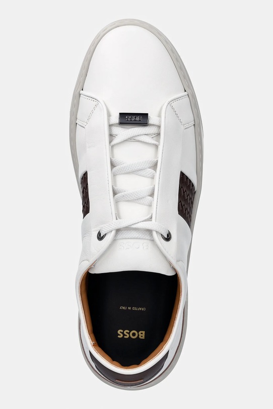 BOSS sneakersy skórzane Gary biały 50555667.115