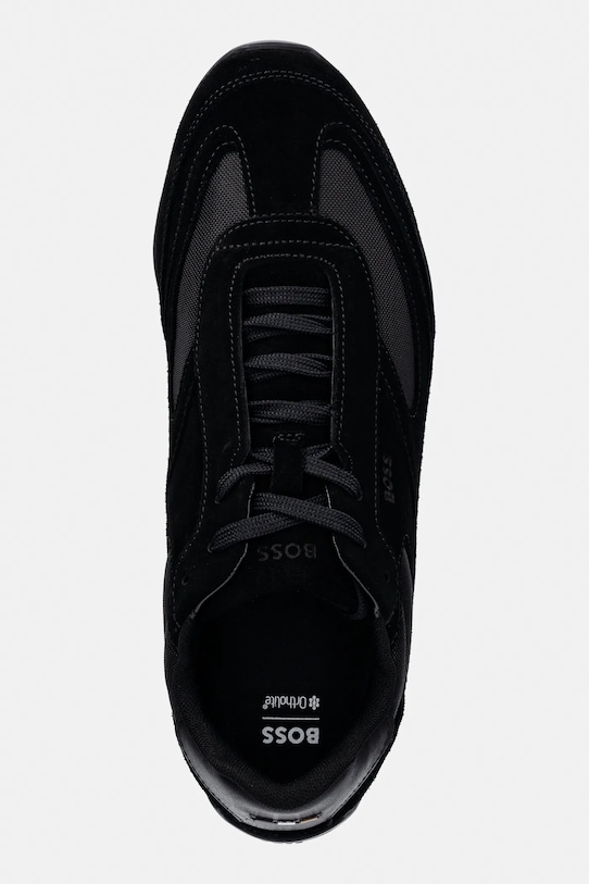 Semišové tenisky BOSS Jaylen černá 50557884.005