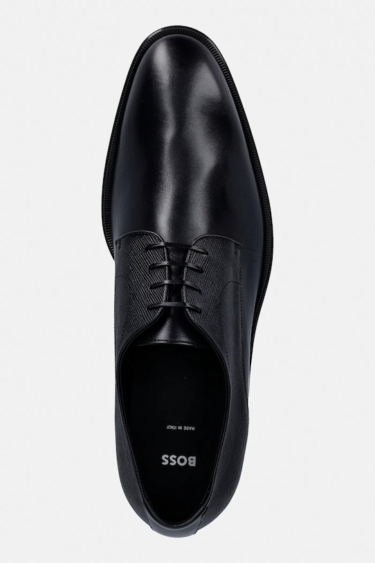 Δερμάτινα κλειστά παπούτσια BOSS Derrek σκούρο μπλε 50555426.401