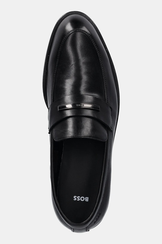 BOSS mokasyny skórzane Tayil-L czarny 50557630.001