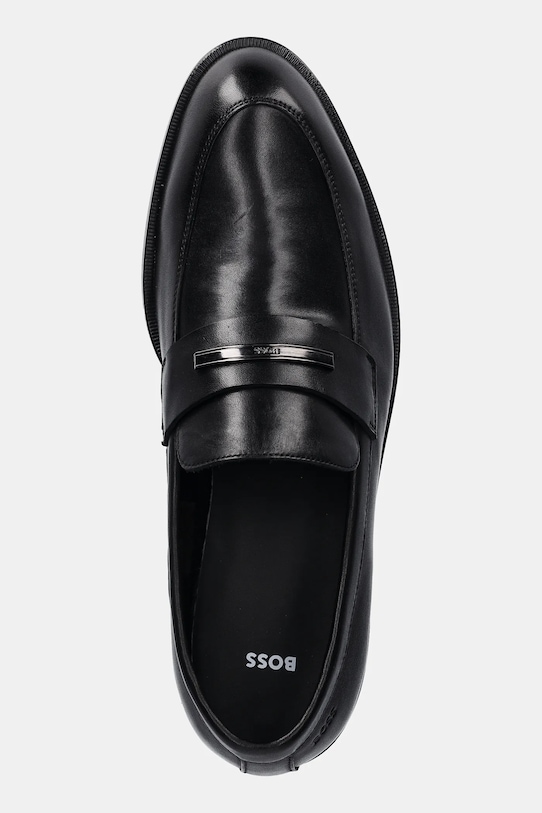 BOSS mokasyny skórzane Tayil-L czarny 50557630.001