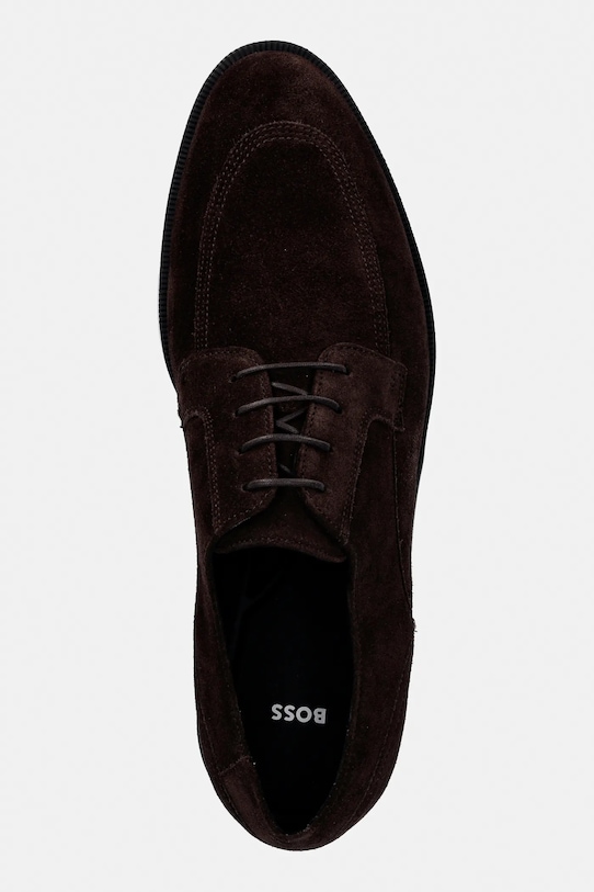 Semišové poltopánky BOSS Tayil hnedá 50557632.201