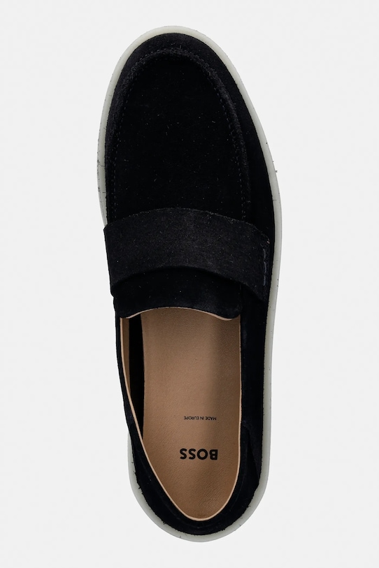 BOSS mokasyny zamszowe Randal granatowy 50557699.401