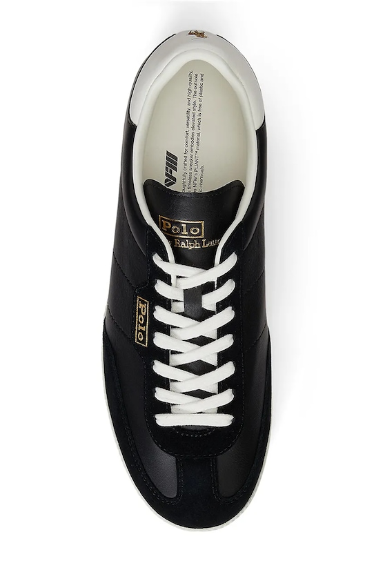 Δερμάτινα αθλητικά παπούτσια Polo Ralph Lauren Field Ct 200 μαύρο 809P01642002.001