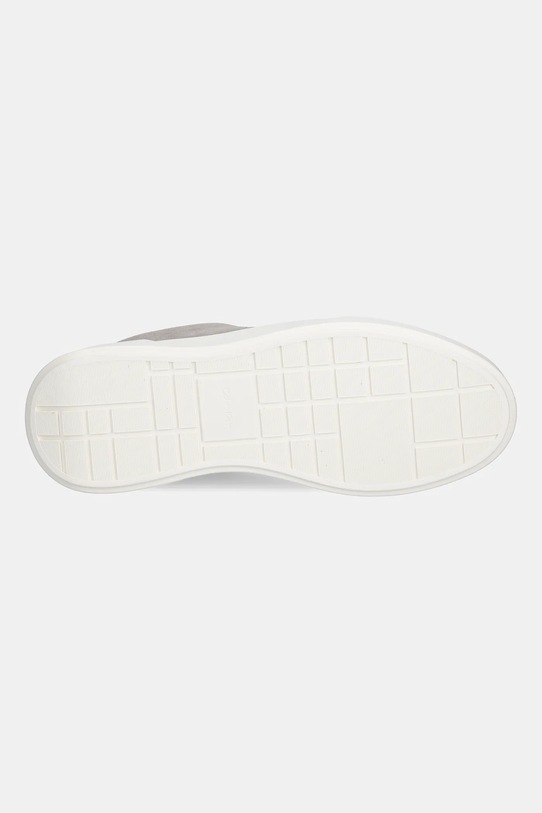 Calvin Klein sneakersy skórzane CHUNKY CUPSOLE LACEUP SU YM0YM01453 szary