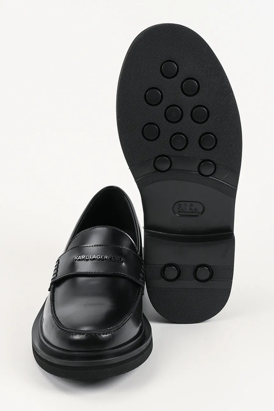 Karl Lagerfeld mokasyny skórzane KEATON KL13310.000 czarny