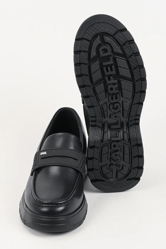 Karl Lagerfeld mokasyny skórzane MAGNUS KL10610.000 czarny