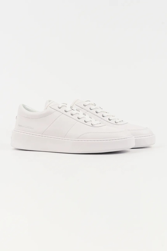 Kožené tenisky Karl Lagerfeld FLINT II KL53326A.011 biela SS26