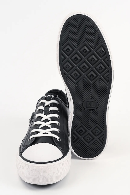 Karl Lagerfeld scarpe da ginnastica in pelle KAMPUS MAX III NFT KL50470N.000 nero