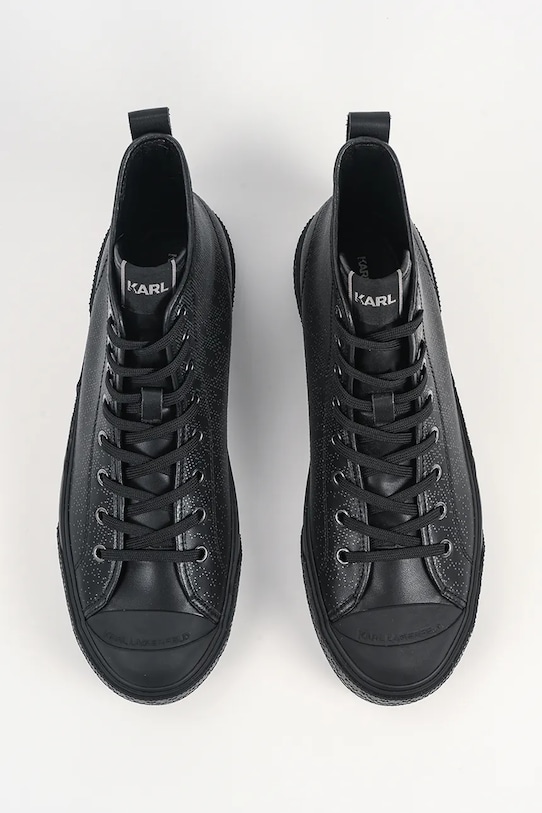 Karl Lagerfeld scarpe da ginnastica in pelle KAMPUS MAX III nero KL50446G.007