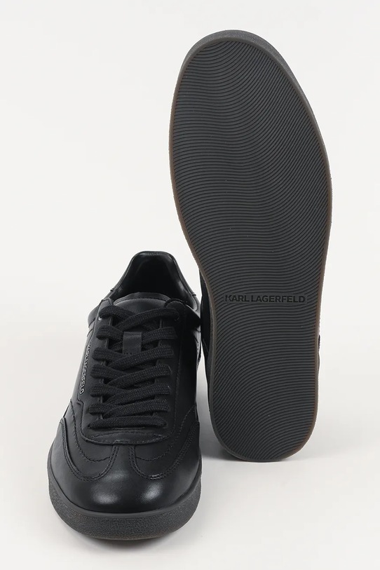 Karl Lagerfeld sneakersy skórzane KANDIDATE KL53820.00X czarny