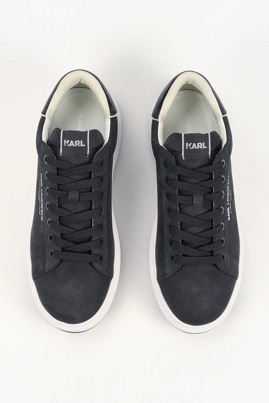Nubukové tenisky Karl Lagerfeld KAPRI LUG RSG tmavomodrá KL57522.2AA