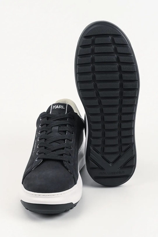 Nubukové tenisky Karl Lagerfeld KAPRI LUG RSG KL57522.2AA tmavomodrá