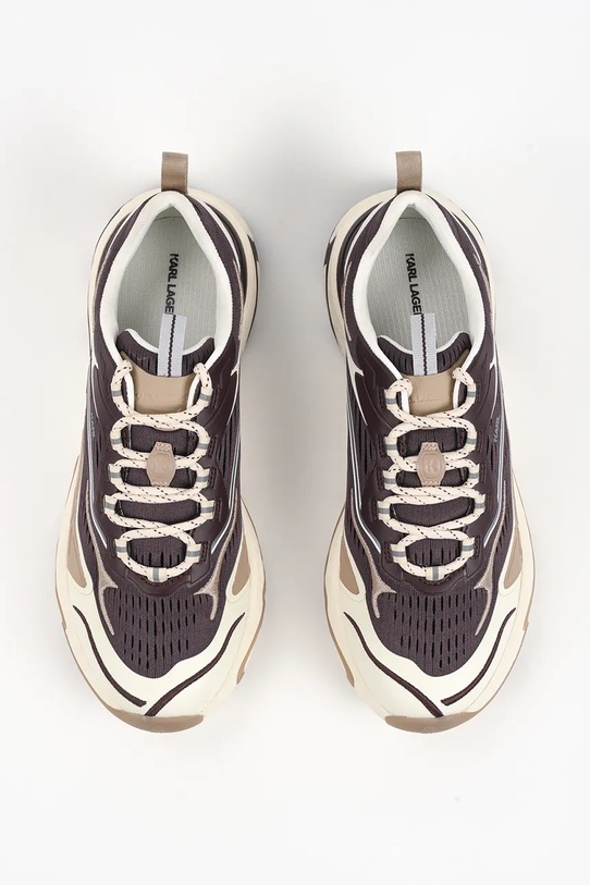 Karl Lagerfeld sneakersy BLAZE brązowy KL52428.K4T