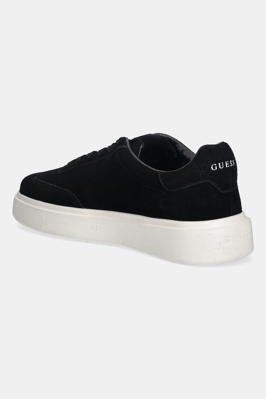 Παπούτσια Σουέτ αθλητικά παπούτσια Guess PLAZA FMFPLA.SUE12.BLACK μαύρο