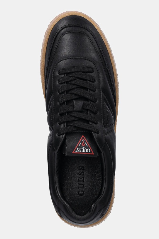 Δερμάτινα αθλητικά παπούτσια Guess WIMOH μαύρο FMPWIM.LEA12.BLACK