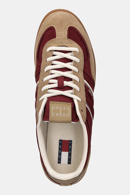 Tommy Jeans sneakersy skórzane THE GREENWICH EDGE SUEDE beżowy EM0EM01662