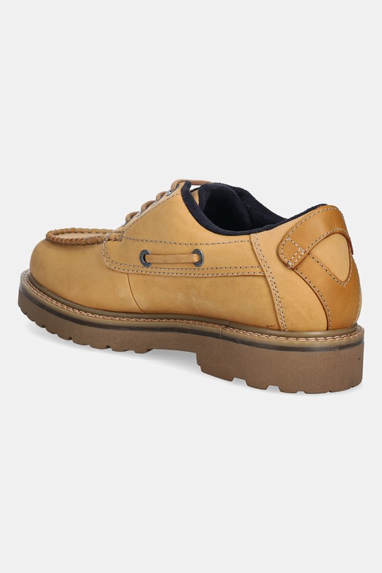 Obuwie Tommy Jeans półbuty nubukowe ARCHIVE 01 BOAT SHOE EM0EM01703 beżowy