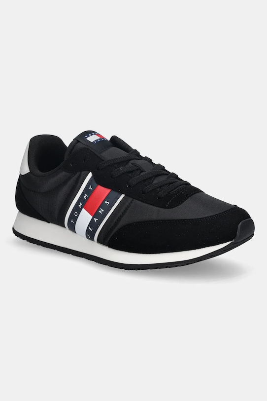 Tommy Jeans sneakersy TJM CLASSIC RUNNER tekstylny czarny EM0EM01709