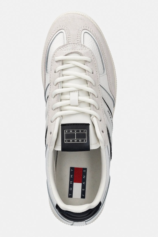 Δερμάτινα sneakers Tommy Jeans THE GREENWICH EDGE MIX λευκό EM0EM01672