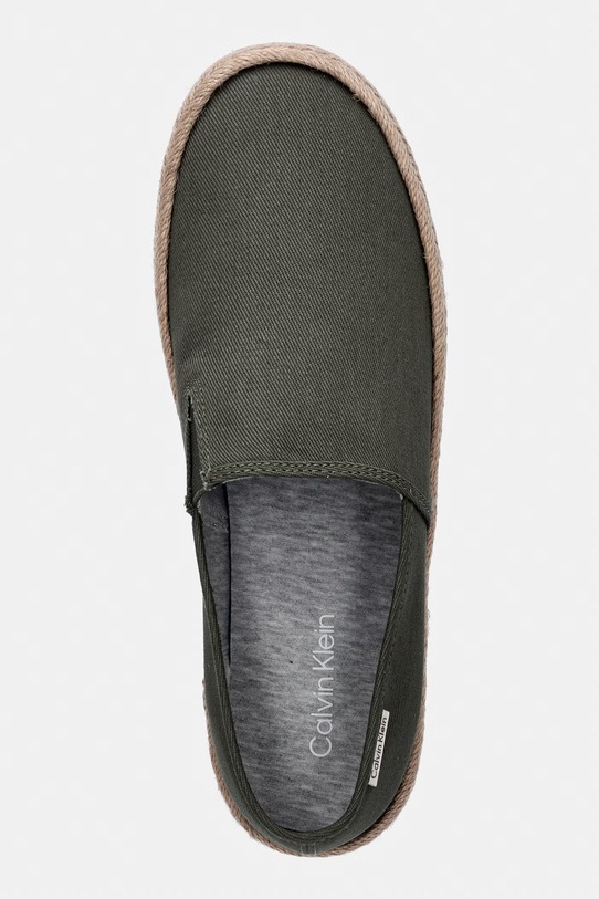 Calvin Klein espadrily pánské ESS ESPADRILLE CV zelená HM0HM02076