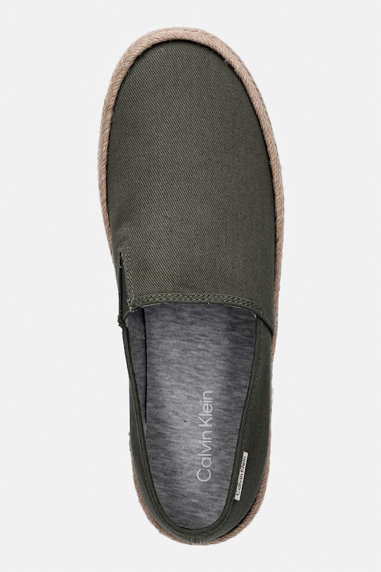 Calvin Klein espadrily pánské ESS ESPADRILLE CV zelená HM0HM02076