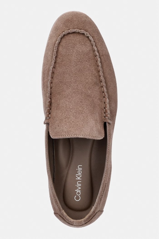 Calvin Klein mokasyny męskie zamszowe LOW PROF LOAFER SU beżowy HM0HM02081