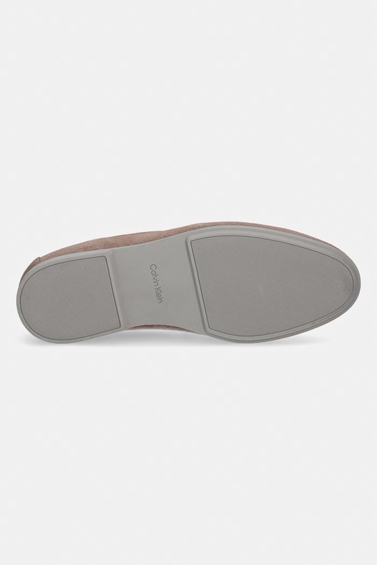 Calvin Klein mokasyny męskie zamszowe LOW PROF LOAFER SU HM0HM02081 beżowy