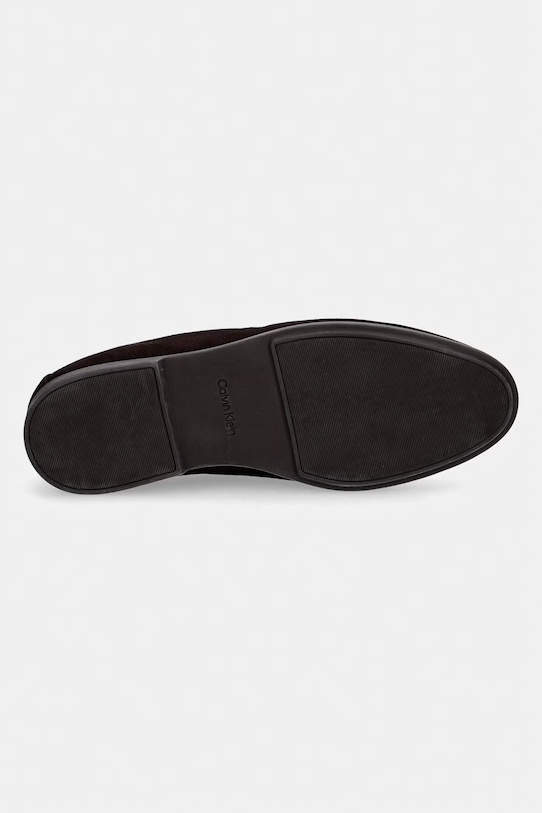 Calvin Klein mokasyny męskie zamszowe LOW PROF LOAFER SU HM0HM02081 brązowy