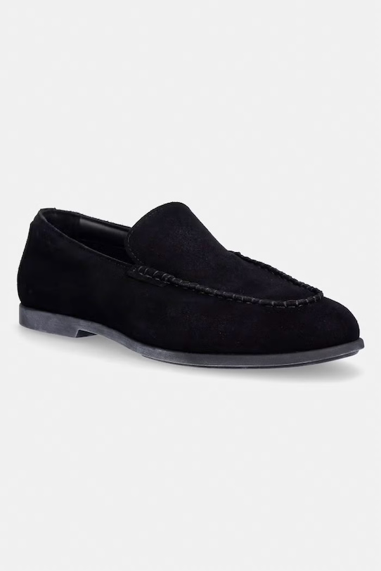 Calvin Klein mokasyny męskie zamszowe LOW PROF LOAFER SU czarny HM0HM02081