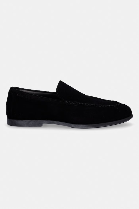 Calvin Klein mokasyny męskie zamszowe LOW PROF LOAFER SU HM0HM02081 czarny SS26