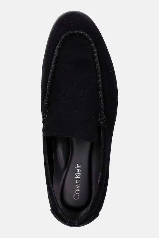 Calvin Klein pánske semišové mokasíny LOW PROF LOAFER SU čierna HM0HM02081