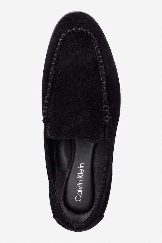 Calvin Klein mokasyny męskie zamszowe LOW PROF LOAFER SU czarny HM0HM02081