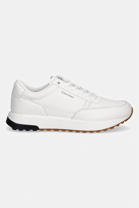 Calvin Klein CITY RUNNER LACEUP LTH sneakersy męskie HM0HM02146 biały SS26
