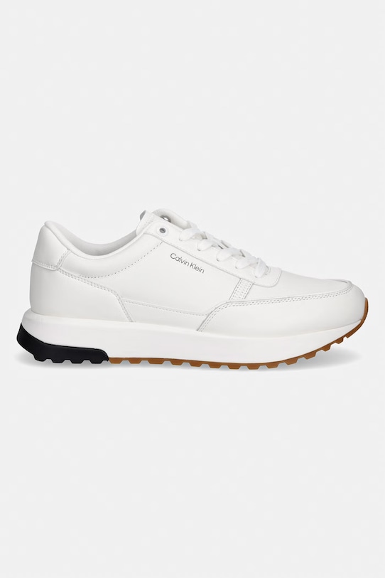 Calvin Klein CITY RUNNER LACEUP LTH sneakersy męskie HM0HM02146 biały SS26